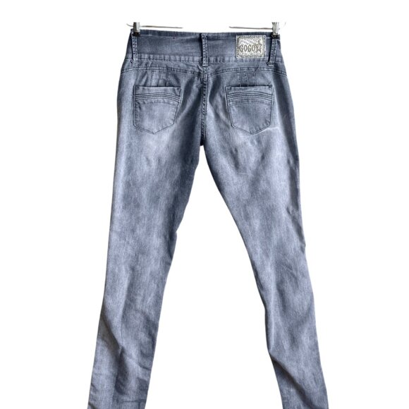 GoGo Star Stretch Jeans | Mid-Rise Straight Fit | Distressed SZ:9 - Picture 4 of 6